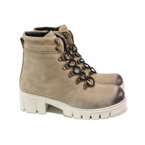 Ghete femei - nubuck natural - bej - SM121005