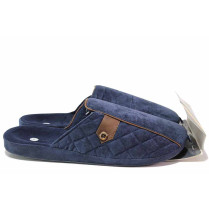 Papuci de casă - material textil de înaltă calitate - albastru închis - SM120484