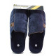 Papuci de casă - material textil de înaltă calitate - albastru închis - SM120484