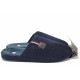 Papuci de casă - material textil de înaltă calitate - albastru închis - SM120488