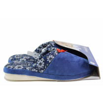 Papuci de casă - material textil de înaltă calitate - albastru - SM120605