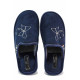 Papuci de casă - material textil de înaltă calitate - albastru închis - SM121060