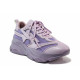 Adidași femeii - eco-piele cu material textil - violet - SM119852