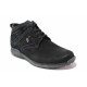 Ghete bărbați - nubuck natural - negru - SM120739