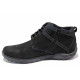 Ghete bărbați - nubuck natural - negru - SM120739