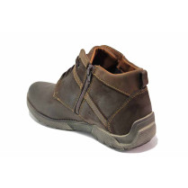 Ghete bărbați - nubuck natural - maro - SM120740