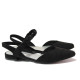 Sandale femei - material textil de înaltă calitate - negru - SM120172