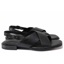 Sandale femei - piele naturală - negru - SM120257