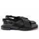 Sandale femei - piele naturală - negru - SM120257