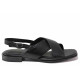 Sandale femei - piele naturală - negru - SM120257