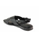 Sandale femei - piele naturală - negru - SM120257