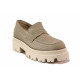 Încălțăminte femei cu talpă plată - nubuck natural - bej - SM120435