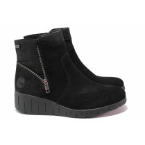 Ghete femei - nubuck natural - negru - SM120635