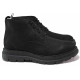 Ghete bărbați - nubuck natural - negru - SM120673