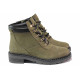 Ghete femei - nubuck natural - verde - SM120676