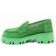 Mocasini - velur natural - verde - SM121456