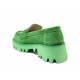 Mocasini - velur natural - verde - SM121456