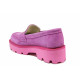 Mocasini - velur natural - violet - SM121457