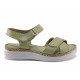 Sandale femei - piele naturală - verde - SM121681