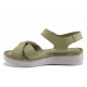 Sandale femei - piele naturală - verde - SM121681