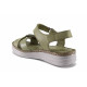 Sandale femei - piele naturală - verde - SM121681