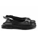 Sandale femei - piele naturală - negru - SM122073