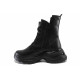 Ghete femei - piele naturală - negru - SM122538