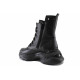 Ghete femei - piele naturală - negru - SM122538