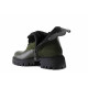 Ghete femei - piele naturală cu velur - verde - SM122582