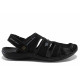 Sandale bărbați - nubuck natural - negru - SM122057