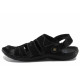 Sandale bărbați - nubuck natural - negru - SM122057