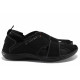 Sandale bărbați - nubuck natural - negru - SM122059