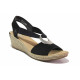 Sandale femei - piele-eco de înaltă calitate - negru - SM121321