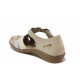 Sandale femei - piele naturală - bej - SM121483