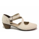 Sandale femei - piele naturală - bej - SM121484