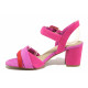 Sandale femei - velur-eco de înaltă calitate - roz - SM121522