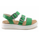 Sandale femei - piele naturală - verde - SM121640