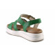 Sandale femei - piele naturală - verde - SM121640