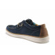 Mocasini - velur natural - albastru - SM121824