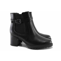 Ghete femei - piele naturală - negru - SM122221