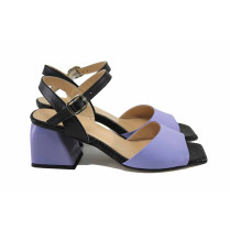 Sandale femei - piele naturală - violet - SM123122