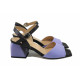 Sandale femei - piele naturală - violet - SM123122