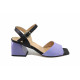 Sandale femei - piele naturală - violet - SM123122