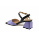 Sandale femei - piele naturală - violet - SM123122