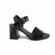 Sandale femei - piele naturală - negru - SM123362