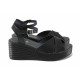 Sandale femei - piele naturală - negru - SM123366