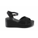 Sandale femei - piele naturală - negru - SM123366