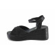 Sandale femei - piele naturală - negru - SM123366