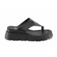 Papuci femei - piele naturală - negru - SM123383