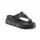 Papuci femei - piele naturală - negru - SM123383